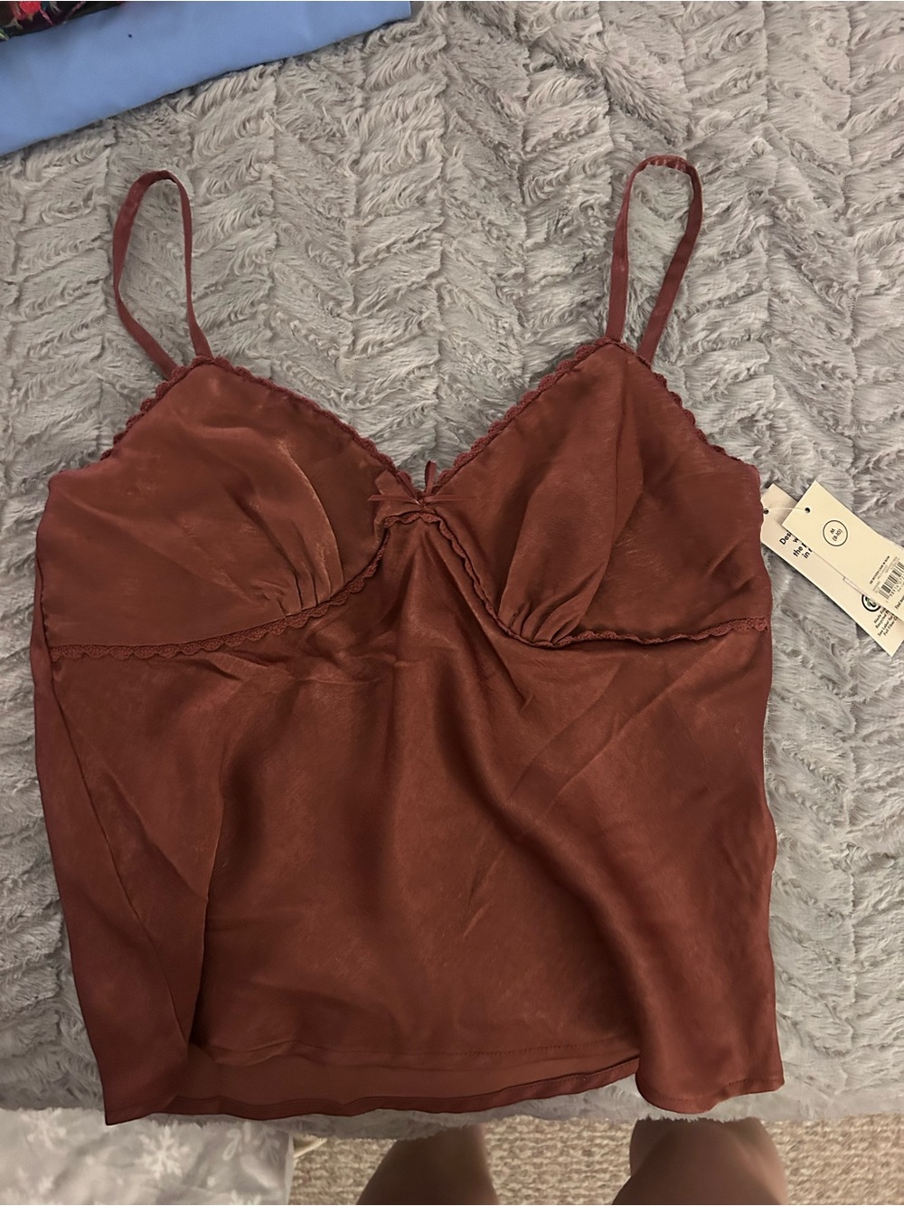 Women’s Satin Camisole Top - Adjustable Spaghetti Straps